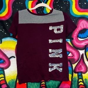 sparkly , burgundy